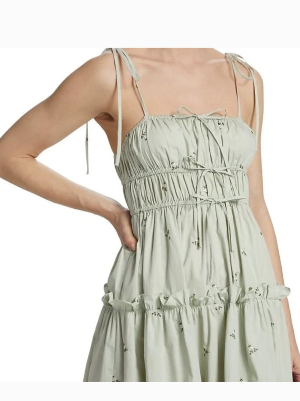 En Saison Green Floral Dress